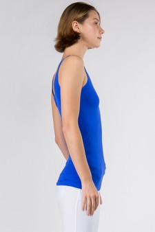 Lady's V or U Neckline Reversible Seamless Tank style 2