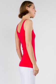 Lady's V or U Neckline Reversible Seamless Tank style 3