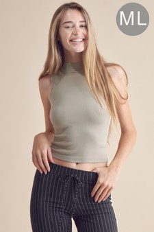Women’s Always Classy Ribbed Mock Neck Tank (M/L only)