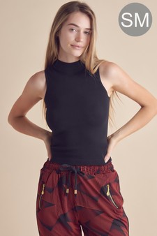Women’s Always Classy Ribbed Mock Neck Tank (S/M only)