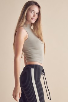 Women’s Always Classy Ribbed Mock Neck Tank (S/M only) style 2