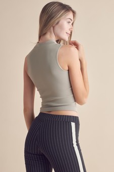 Women’s Always Classy Ribbed Mock Neck Tank (S/M only) style 3