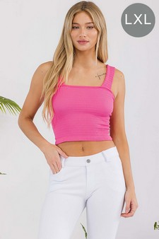 Women’s Seamless Textured Crop Tank (L/XL only)