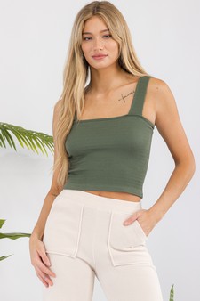 Women’s Seamless Textured Crop Tank