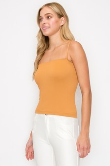Women’s Ribbed Thin Strapped Seamless Tank style 2