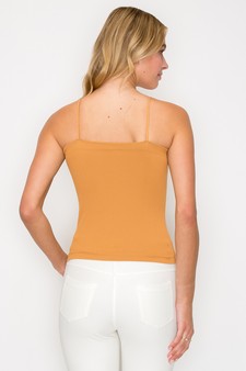 Women’s Ribbed Thin Strapped Seamless Tank style 3