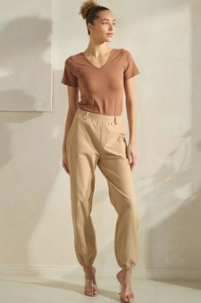 Women’s Seamless Reversible V-Neck Short Sleeve Top style 5