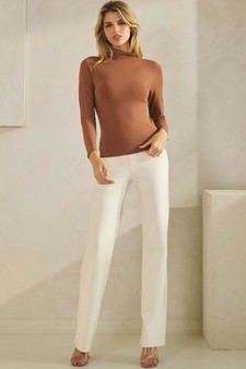 ETA 10/04/25 - Women’s Bare Essential Seamless Mock Neck Long Sleeve Top style 5