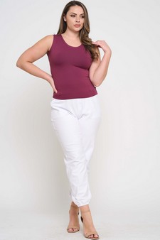 Women’s Reversible High-Low Neckline Seamless Tank style 5