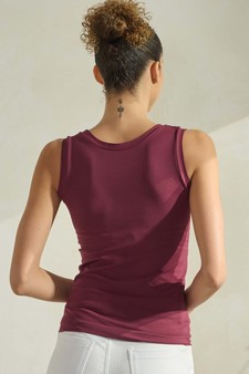 Women’s Reversible High-Low Neckline Seamless Tank style 2