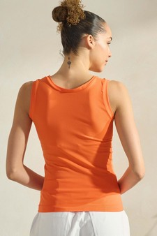 Women’s Reversible High-Low Neckline Seamless Tank style 2