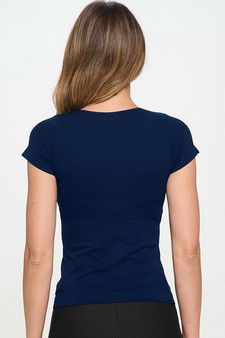 ETA 05/12/25 - Women's Seamless Crew Neck Short Sleeve Top style 2