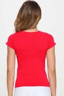 ETA 05/12/25 - Women's Seamless Crew Neck Short Sleeve Top style 2