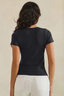 Seamless Scoop Neck Short Sleeve Top style 2
