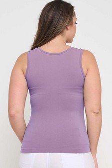 ETA 05/16/25 - Women's U Neck Solid Seamless Tank style 2