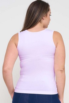 ETA 05/16/25 - Women's U Neck Solid Seamless Tank style 2