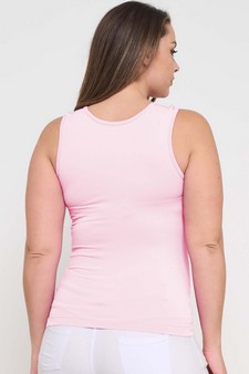 ETA 05/12/25 - Women's U Neck Solid Seamless Tank style 2