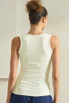 ETA 05/16/25 - Women's U Neck Solid Seamless Tank style 2