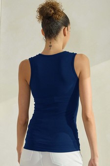 ETA 05/16/25 - Women's U Neck Solid Seamless Tank style 2