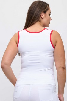 ETA 07/10/25 - Women's U Neck Two Tone Seamless Tank style 2