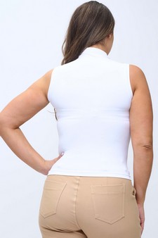 Women's Mock Neck Seamless Sleeveless Tank style 2