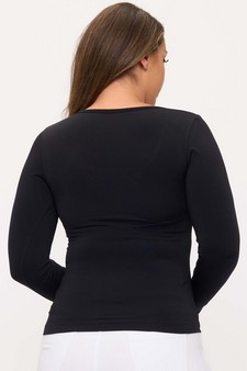 ETA 10/04/25 - Women’s Sculpted Chic Seamless Long Sleeve Top style 2