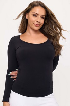 ETA 10/04/25 - Women’s Sculpted Chic Seamless Long Sleeve Top style 4