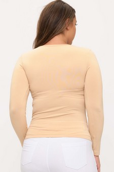 ETA 10/04/25 - Women’s Sculpted Chic Seamless Long Sleeve Top style 2