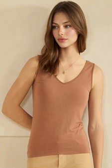 Women's Airsoft Seamless Reversible U-V Neckline Modal Tank Top