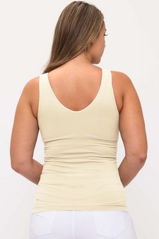 ETA 10/23/25 Women's Reversible Seamless U/V-Neckline Tank with Built-In Bra style 2
