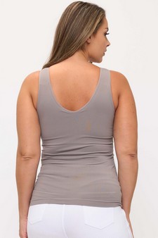 ETA 10/30/25 Women's Reversible Seamless U/V-Neckline Tank with Built-In Bra style 2
