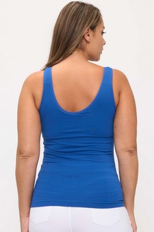 ETA 10/23/25 Women's Reversible Seamless U/V-Neckline Tank with Built-In Bra style 2