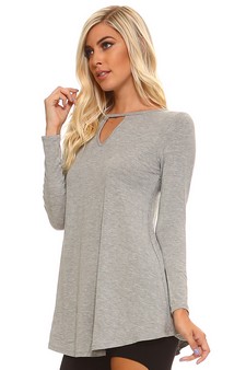 Long Sleeve Keyhole Tunic
