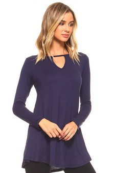 Long Sleeve Keyhole Tunic