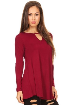 Long Sleeve Keyhole Tunic