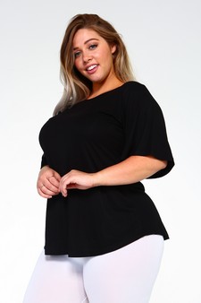 Lady's Bell Short Sleeve Tunic Top style 4