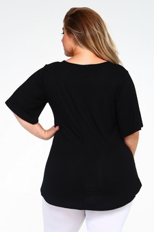 Lady's Bell Short Sleeve Tunic Top style 6