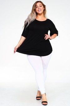Lady's Bell Short Sleeve Tunic Top style 7