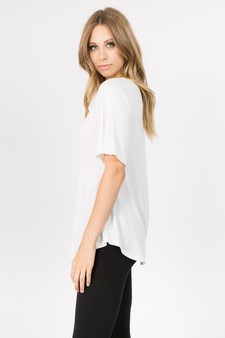 Lady's Bell Short Sleeve Tunic Top style 2