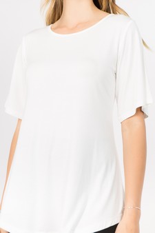 Lady's Bell Short Sleeve Tunic Top style 4