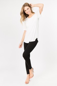Lady's Bell Short Sleeve Tunic Top style 5