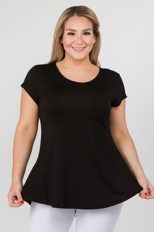 Women's Keyhole Short Sleeve Top