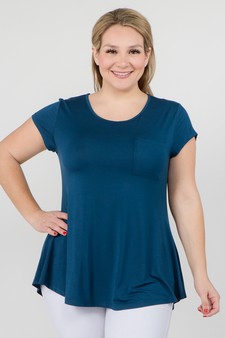 Women's Keyhole Short Sleeve Top