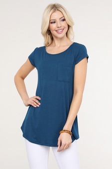 Women's Keyhole Short Sleeve Top