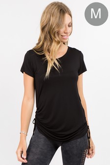 Lady's Short Sleeve Cinched Side Top (Medium only)