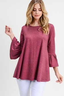 Women's 3/4 Bell Sleeve Top
