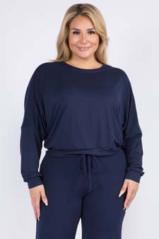 Women's Dropped Shoulder Long Sleeve Top