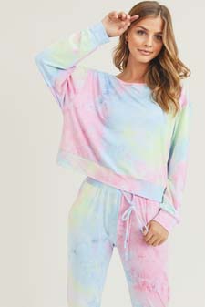 Women’s Long Sleeve Top Tie Dye