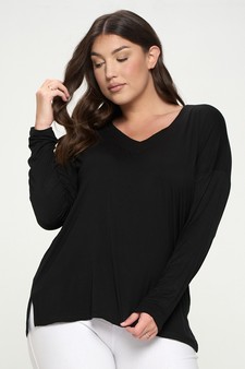 Women’s Keep it Classy V-Neck Long Sleeve Top style 4