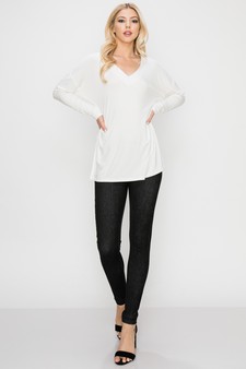 Women’s Keep it Classy V-Neck Long Sleeve Top style 4